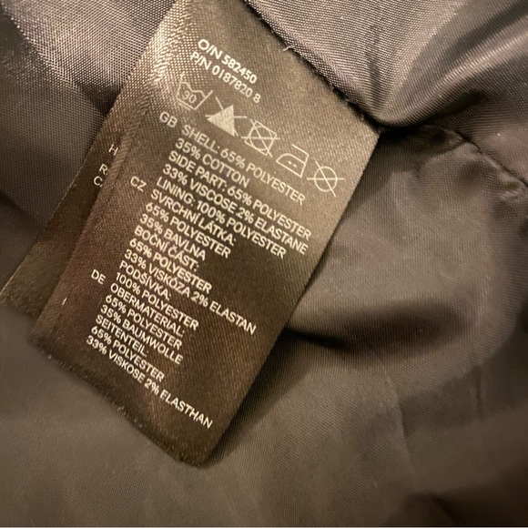 H&M Women's Tribal Pattern Striped Zip Up Blazer Size 8 (Runs small) - Picture 9 of 11